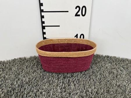 Immagine di CASS.OVALE C/B CORDA LILLA 19x10,5x9H ND-18-977