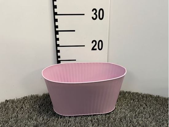 Immagine di VASCH.LATTA OV.LILLA ANT. 25x13x12,5H ND-39-138