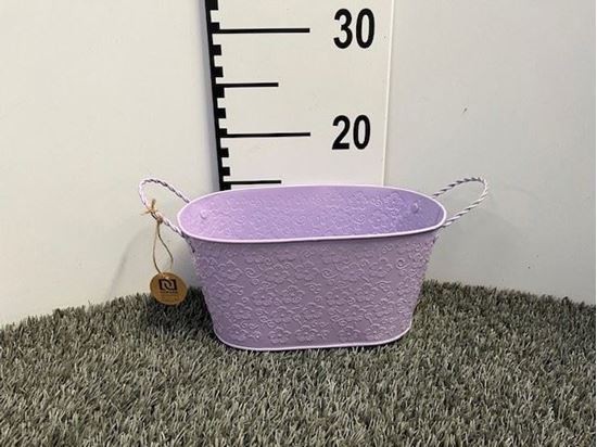 Immagine di VASCH.LATTA LILLA C/M H.13x13x25 ND-52-238