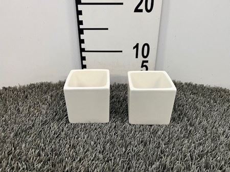 Immagine di CUBETTO CERAMICA BIANCO 7,5x7,5x7,5 VB-67107